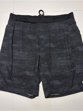Men's Kyodan Dark Heathered Performance Shorts - Black/Gray
